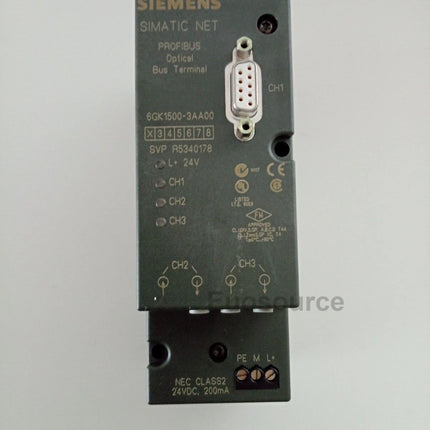 6GK1500-3AA00 Siemens PROFIBUS Optical Bus Terminal