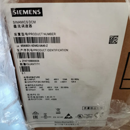 6RA8031-6DV62-0AA0 Siemens Frequency Converter