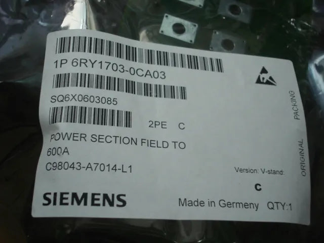 6RY1703-0CA03 Siemens Frequency Converter