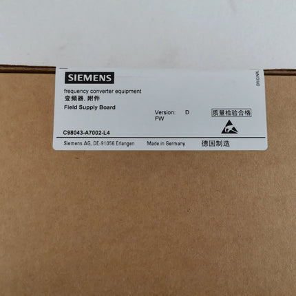 6RY1703-0DA02 Siemens Frequency Converter