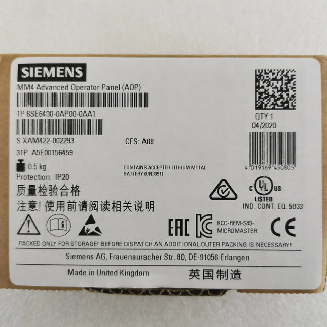 6SE6400-0AP00-0AA1 Siemens Frequency Converter