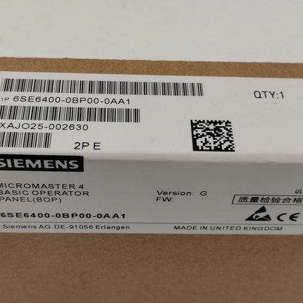6SE6400-0BP00-0AA1 Siemens Frequency Converter