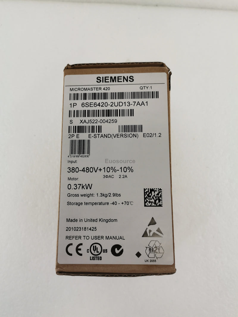 6SE6420-2UD13-7AA1 Siemens Inverter