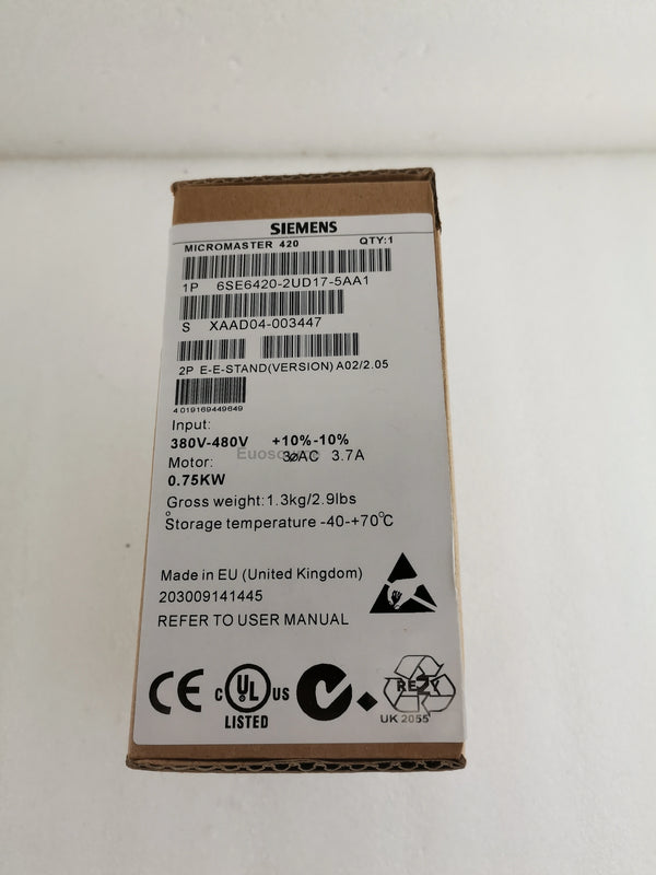 6SE6420-2UD17-5AA1 Siemens Inverter