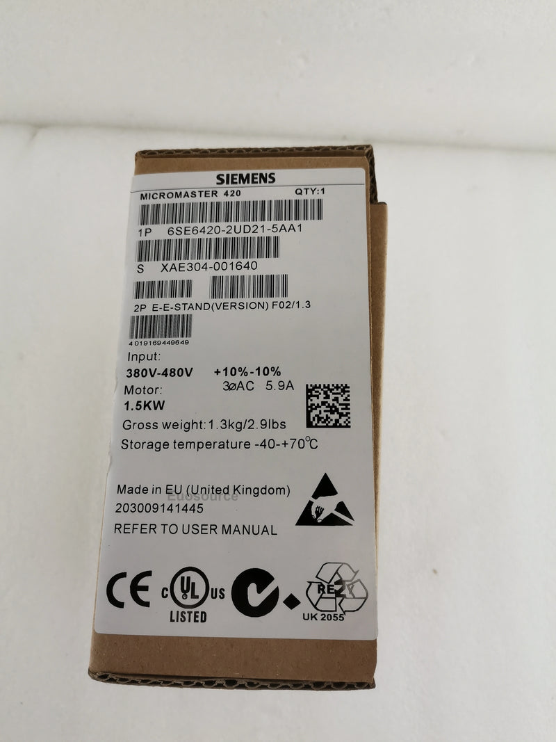 6SE6420-2UD21-5AA1 Siemens Inverter