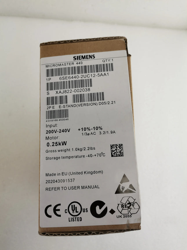 6SE6440-2UC12-5AA1 Siemens Frequency Converter