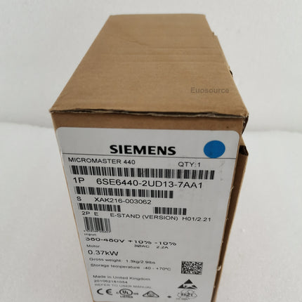 6SE6440-2UD13-7AA1 Siemens Inverter