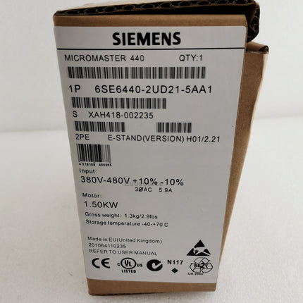 6SE6440-2UD21-5AA1 Siemens Inverter