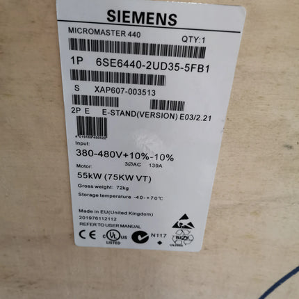 6SE6440-2UD35-5FB1 Siemens Frequency Converter