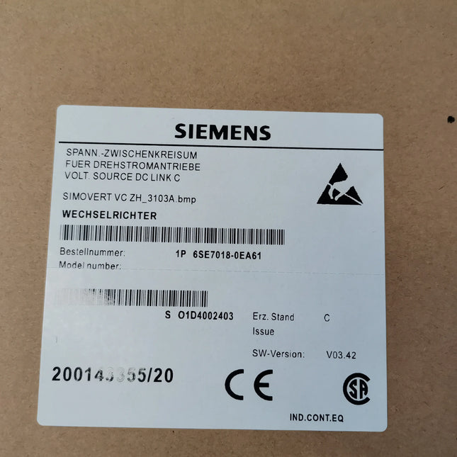 6SE7018-0EA61 Siemens Frequency Converter