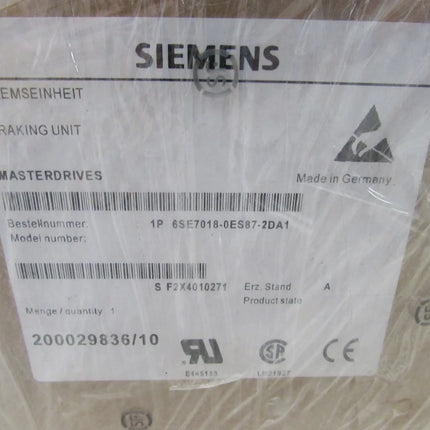 6SE7018-0ES87-2DA1 Siemens Frequency Converter