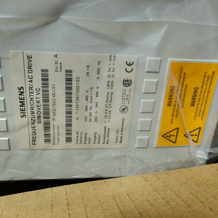 6SE7022-6EC61 Siemens Frequency Converter