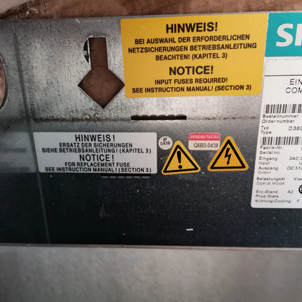 6SE7031-7EE85-0AA0 Siemens Frequency Converter