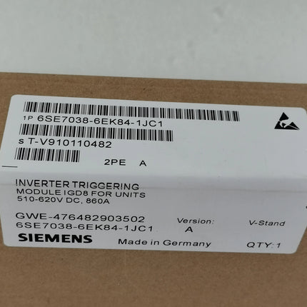 6SE7038-6EK84-1JC1 Siemens Frequency Converter