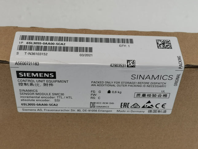 6SL3055-0AA00-5CA2 Siemens Frequency Converter