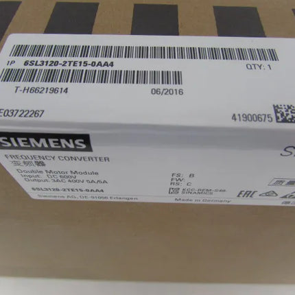 6SL3120-2TE15-0AA4 Siemens Frequency Converter