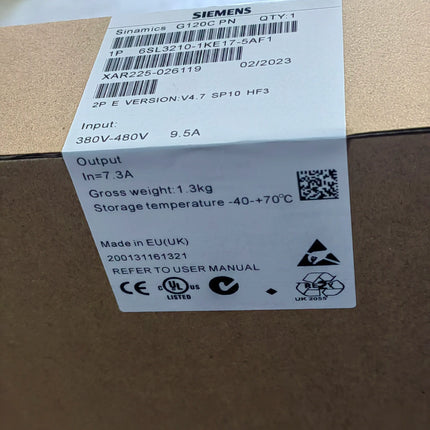 6SL3210-1KE17-5AF1 Siemens Frequency Converter