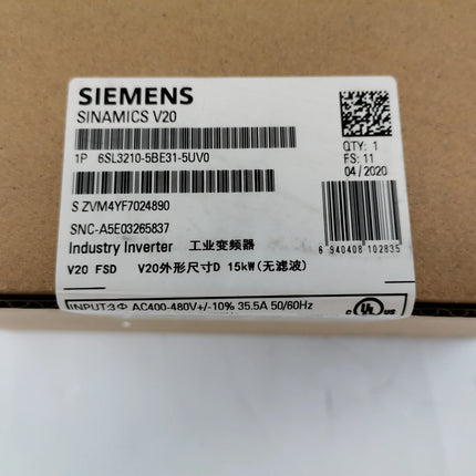 6SL3210-5BE31-5UV0 Siemens Frequency Converter