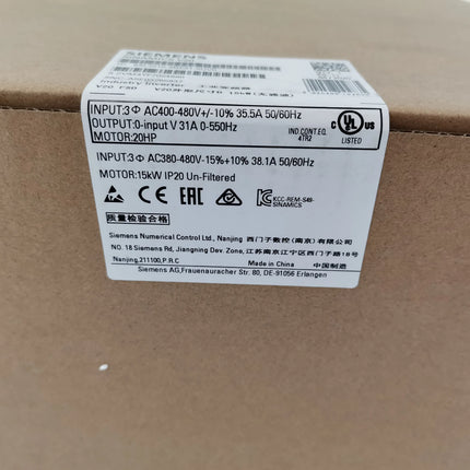 6SL3210-5BE31-5UV0 Siemens Frequency Converter