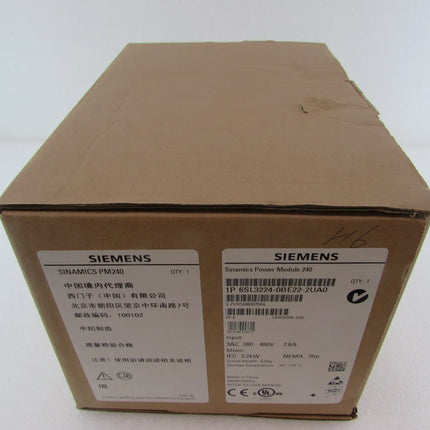 6SL3224-0BE22-2UA0 Siemens Frequency Converter