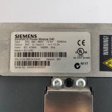 6SL3224-0BE24-0AA0 Siemens Frequency Converter