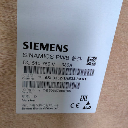 6SL3352-1AE33-8AA1 Siemens Frequency Converter