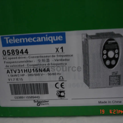 ATV31HU15N4A Schneider Variable Frequency Driver