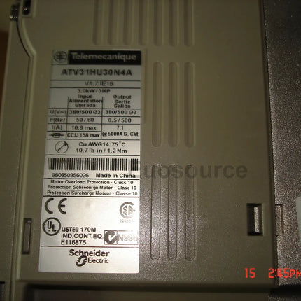 ATV31HU30N4A Schneider Variable Frequency Driver