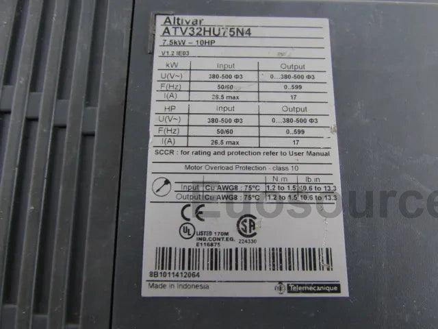 ATV32HU75N4 Schneider Variable Frequency Driver