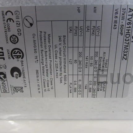 ATV61HD37M3XZ Schneider Variable Frequency Driver