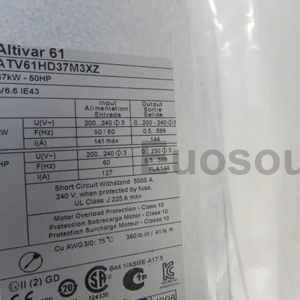 ATV61HD37M3XZ Schneider Variable Frequency Driver