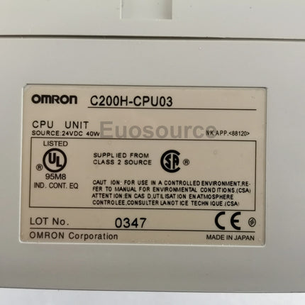 C200H-CPU03 Omron PLC Expandable 880 I/O