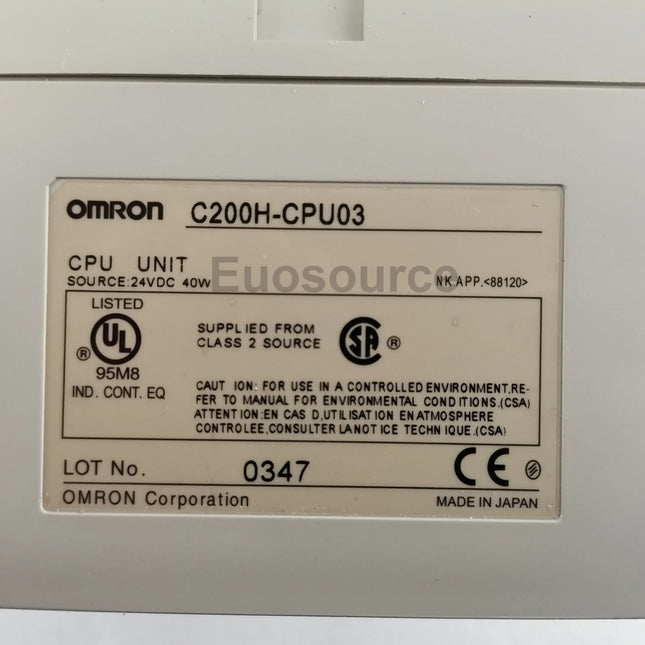 C200H-CPU03 Omron PLC Expandable 880 I/O