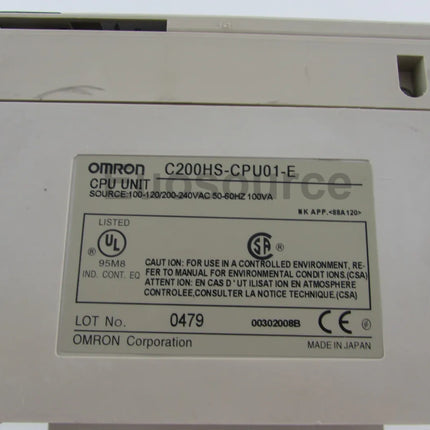 C200HS-CPU01-E Omron PLC Expandable 880 I/O