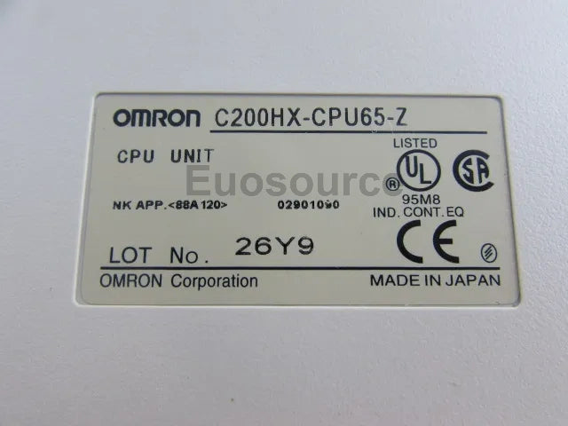 C200HX-CPU65-Z Omron PLC Expandable 880 I/O