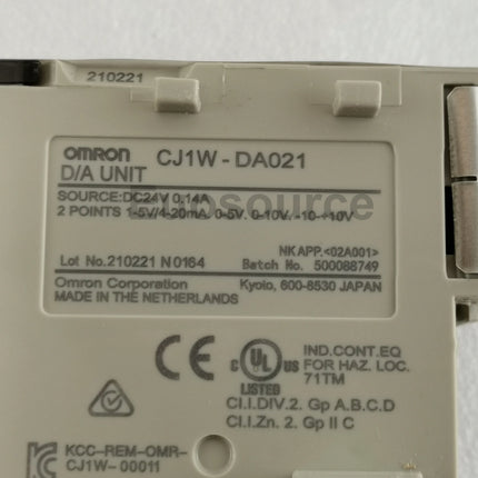 CJ1W-DA021 Omron PLC Modular Motion Control