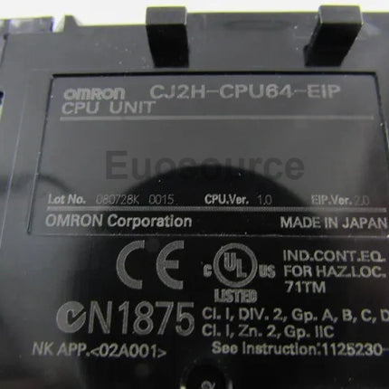 CJ2H-CPU64-EIP Omron PLC Modular Motion Control