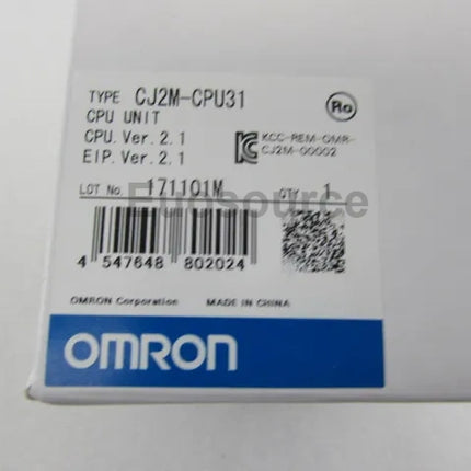 CJ2M-CPU31 Omron PLC Modular Motion Control