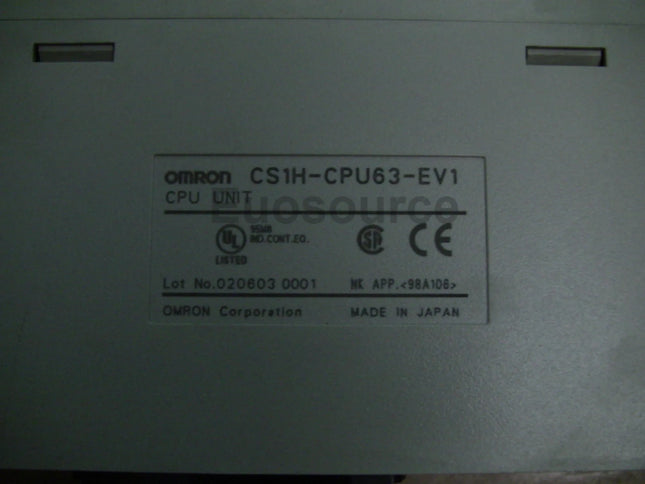 CS1H-CPU63-EV1 Omron PLC High-Speed 60K Steps