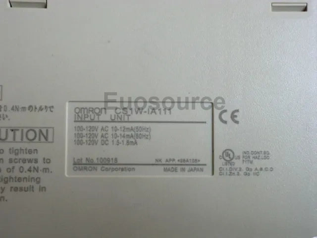 CS1W-IA111 Omron PLC High-Speed 60K Steps