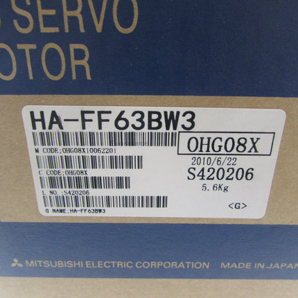 HA-FF63BW3 Mitsubishi Servo Motor