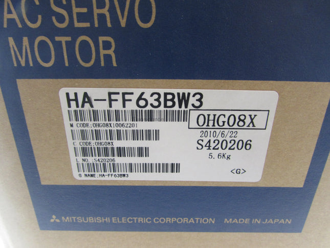 HA-FF63BW3 Mitsubishi Servo Motor