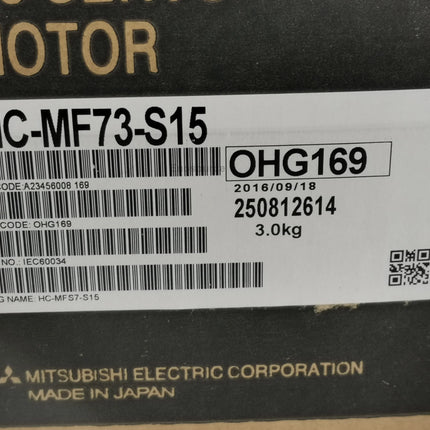 HC-MF73-S15 Mitsubishi Servo Motor