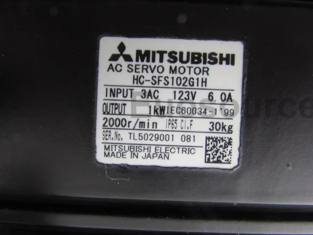 HC-SFS102G1H Mitsubishi Servo Motor
