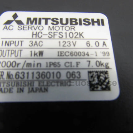 HC-SFS102K Mitsubishi Servo Motor