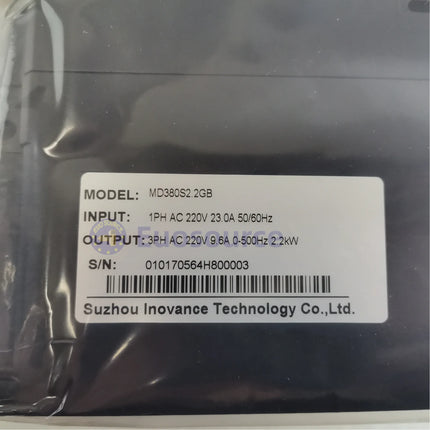 INOVANCE MD380S2.2GB Vector Inverter Drive - 2.2 kW, 220 V, Built-in Brake