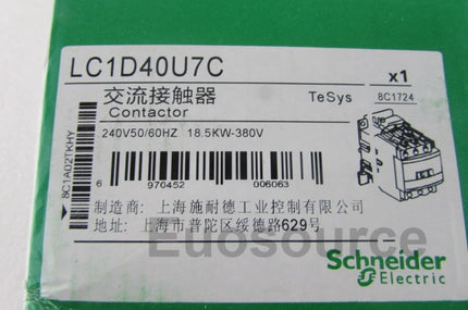 LC1D40U7C Schneider Contactor