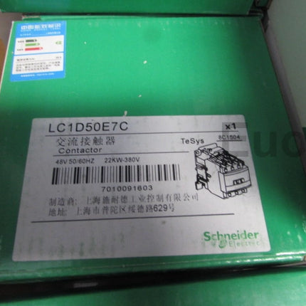 LC1D50E7C Schneider Contactor