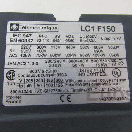 LC1F150 Schneider Contactor