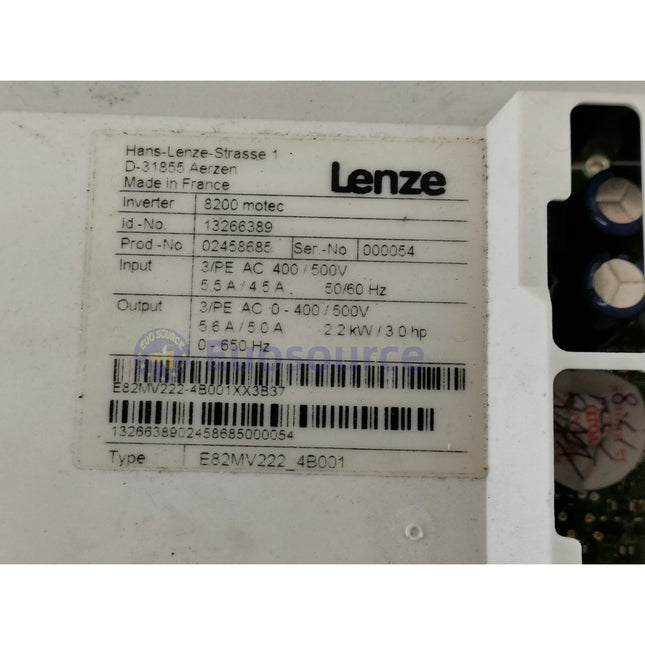 LENZE E82MV222-4B001 8200 motec Frequency Inverter - 2.2 kW, 400 V, IP65